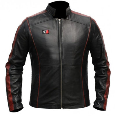 MASS EFFECT 3 - N7 COMMANDER SHEPARD STYLISH 100% REAL LEATHER