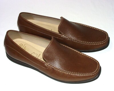 Ecco Men's Dallas Moccasin Slip On Loafer, Leather Upper/Lining, Mink, 9, New