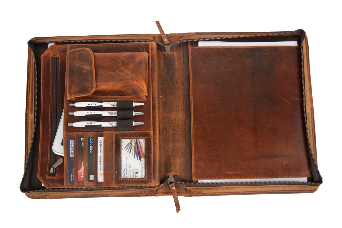 William Portfolio 【未開封】 Leather Zipper Portfolio | Frank
