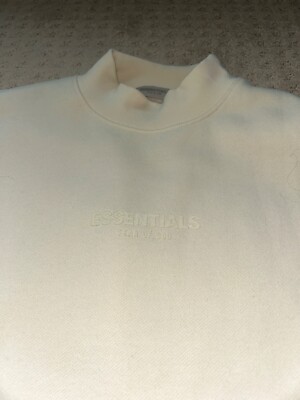 Essentials Fear of God Crewneck Sweatshirt - Egg Shell - Sz  small
