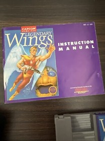 Legendary Wings (Nintendo Entertainment System, 1988) NES Cart, Manual & Sleeve
