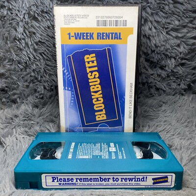 Blockbuster Video Clamshell Bend It Like Beckham VHS Tape Rental Comedy Soccer