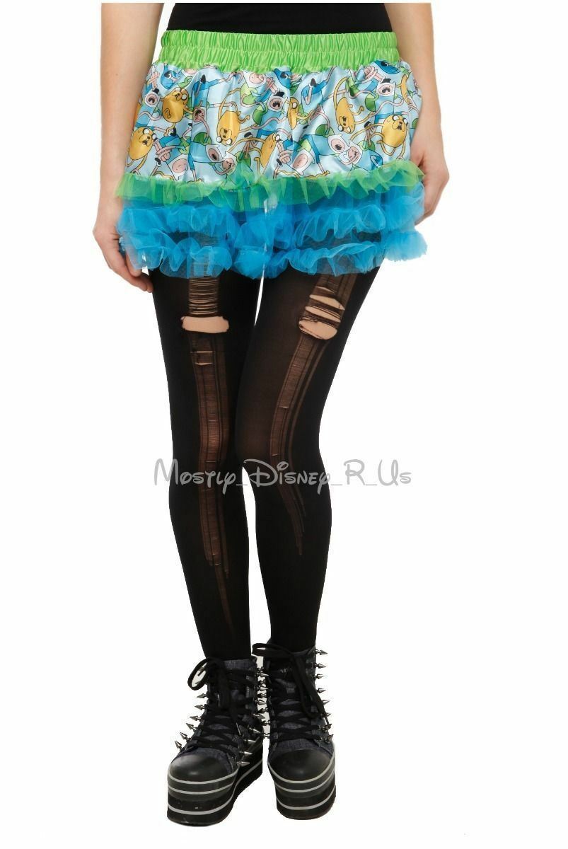 Nueva Falda Tutu Diseño Completo De Hora De Aventura Con Finn Y Jake Talla Única