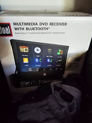 Dual Electronics 7'' AV DVD Car Receiver - Black (XDVD176BT)