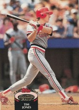 FREE SHIPPING-MINT-1992 Topps Stadium Club Tim Jones #206 PLUS BONUS CARDS