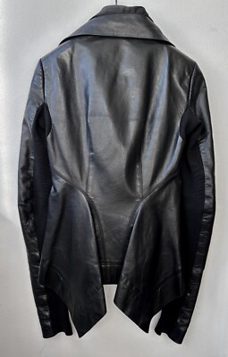 Rick Owens Lamb Skin Naska Biker Jacket IT 38 | eBay