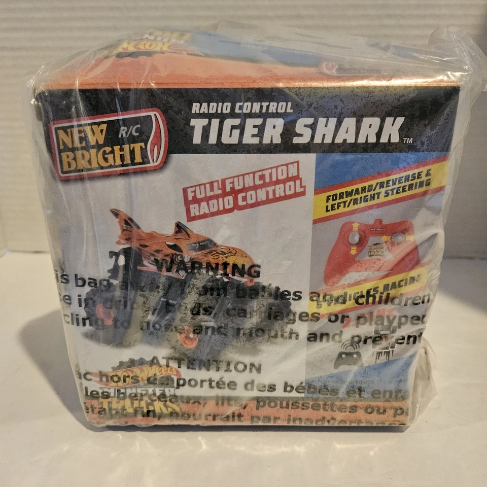 Hot Wheels Monster Trucks 1:43 Radio Control Tiger Shark Orange New Bright New - Image 4 of 4