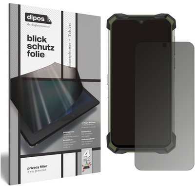 Schutzfolie für Doogee S88 Plus mit Sichtschutz Blickschutz Folie