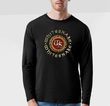 WhiteSnake Serpent Black  T-Shirt I 100% cotton I Long Sleeve I Hard Rock