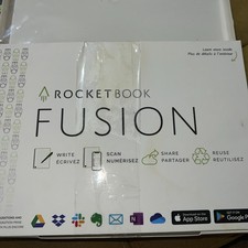 Rocket Book Fusion - Write, Scan, Reuse, Share Reusable Notebook -No Pen Free🎁