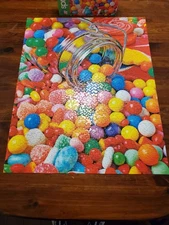 Springbok GUMBALLS & GUMDROPS 24x30 Pre-Owned All pieces intact-see photo