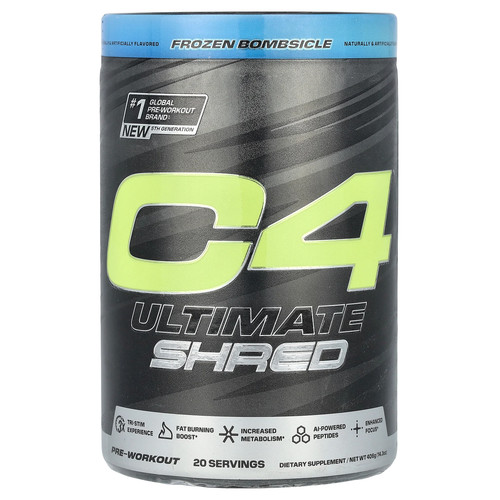 C4® Ultimate Shred, Pre-Workout, Frozen Bombsicle, 14.3 oz (406 g)