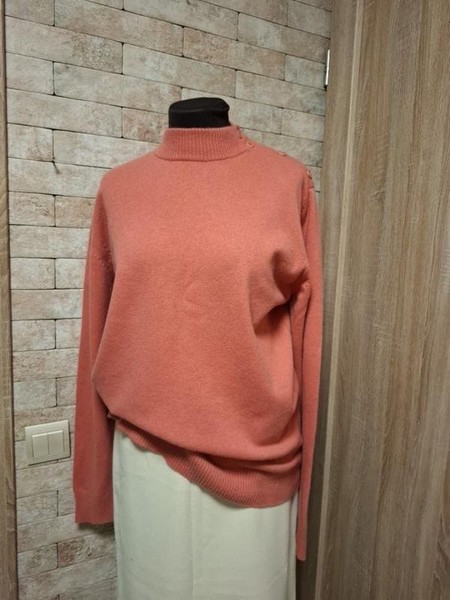 Women Gieves & Hawkes Sweater Coral Cashmere 42 /
