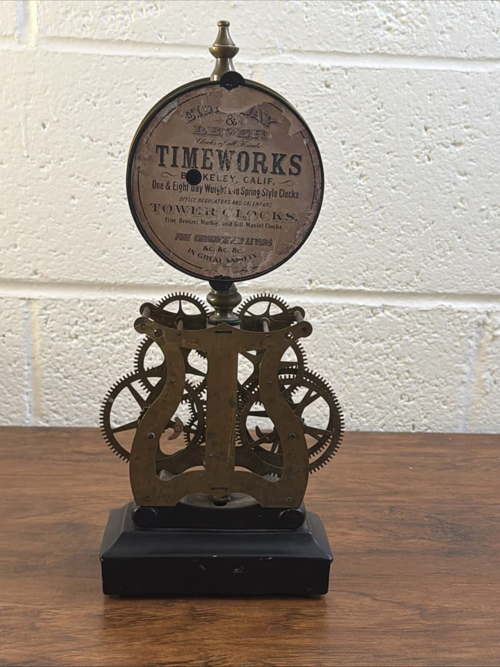 Da Vinci by Anchiano Timeworks Museum Series brass clock Untested - Image 4 of 4