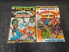 1972 MARVEL COMICS LOT OF (2) MARVEL TEAM-UP #1 AND #2 VINTAGE LOT SPIDER-MAN