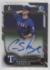 2016 Bowman Chrome Prospects Auto Connor Sadzeck #BCAP-CS Auto kx2