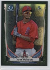 2014 Bowman Chrome Prospects Black Static Refractor 27/35 Jose Rondon #BCP15 0o9