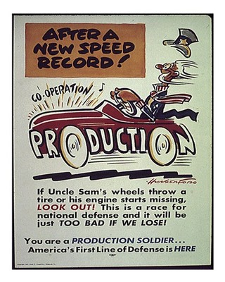 Vintage Production Speed Record Poster Wall Art Premium Quality