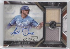2022 Topps Museum Collection Swatches Dual Relic 218/399 Hunter Dozier Auto z5b