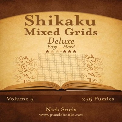 Shikaku Mixed Grids Deluxe - Easy to Hard - Volume 5 - 255 Logic