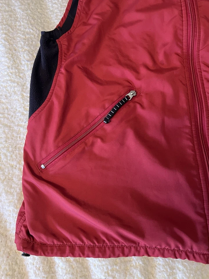 Kelty Mens Large Full Zip Packable Outdoor Hiking Active Vest red  Foto 4 de 4