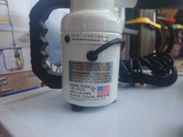 Metro ED500 DataVac 500 Watt 4.0 AMPS 120V Electric Blower Duster Complete!!!!!! - Image 2 of 4