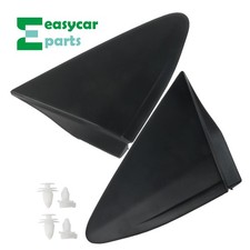 2x Front Fender Mirror Molding Triangle Trim Corner Cover For Toyota Yaris 12-14 2x Front Fender Mirror Molding Triangle Trim Corner Cover For Toyota Yaris 12-14