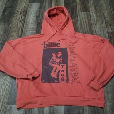 Billie Eilish Happier Than Ever Tour Orange Hoodie Size Medium Oversized