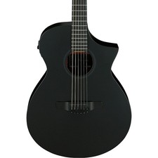 Ibanez AEWC621 Auditorium AcousticElectric Guitar Blackout Flat