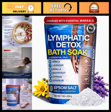 Arnica Bath Salts for Pain Relief  Detox - Epsom Salt Soak with Essential Oils,