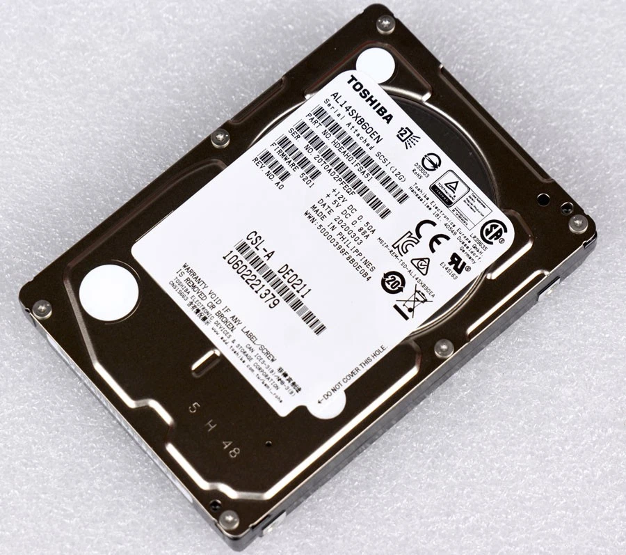 3,5" 8,9CM 12 Gbit/s SAS 600GB HDD TOSHIBA AL14SXB60EN HDEAH01FSA51 M975 - Bild 3 von 3
