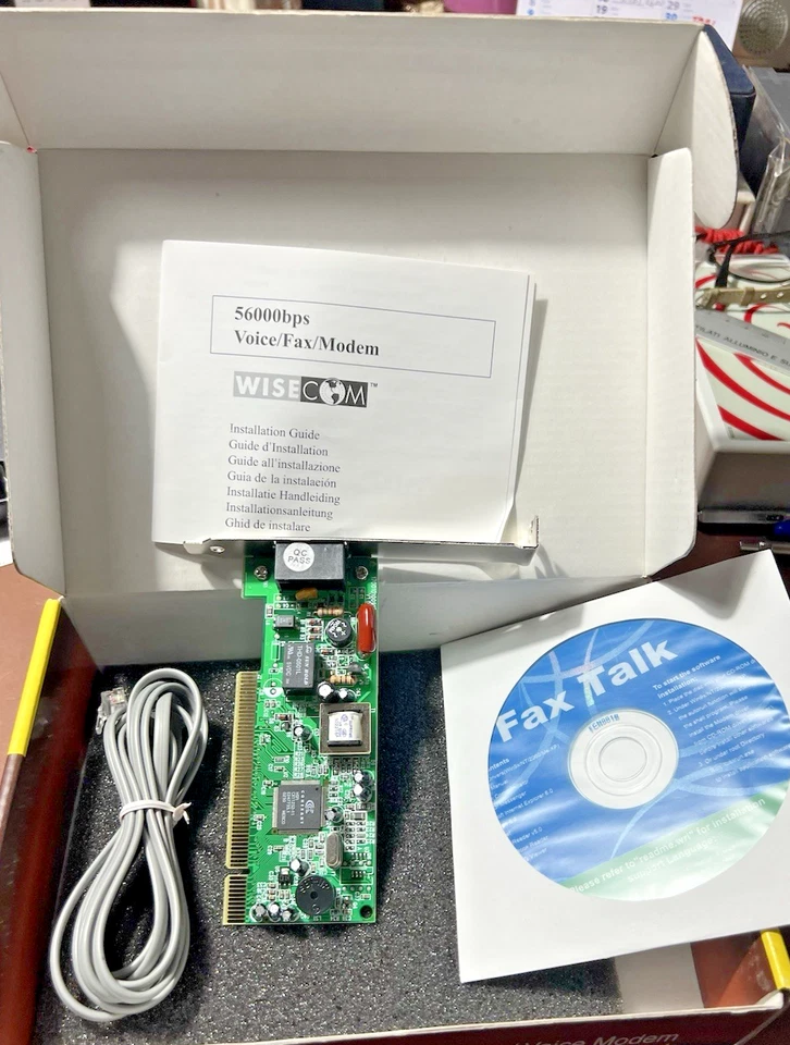 Scheda PCI-VOICE Modem/SFTWARE DATA/Fax  56000BPS chipset Conexant CTR-21 NUOVO - Immagine 2 di 4