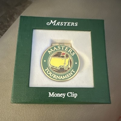 Masters Tournament Golf Money Clip Green Yellow (Green Box)