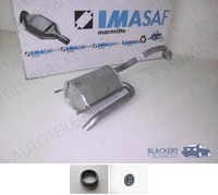 Imasaf Esd Auspuff Endtopf + Anbauteile FüR Honda Jazz Iii 1.2 + 1.3 I 2008-