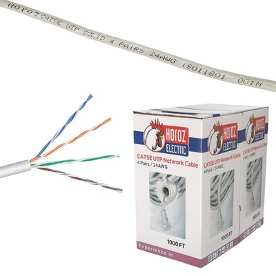 CAT 5e Netzwerkkabel 1m-305m Flachkabel Ethernet LAN Internet Kabel 1Gb/s 100Mhz