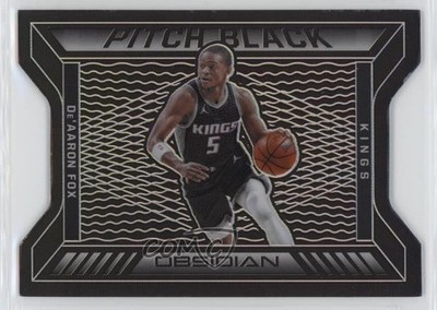 2020-21 Panini Obsidian Pitch Black 5/99 De'Aaron Fox #30 0yi4