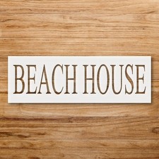 Beach House Coastal Decor Wall Art Reusable Stencil - StencilAir