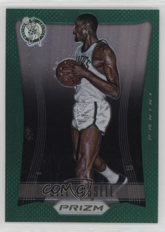 2012-13 Panini Prizm Green Prizm Bill Russell #153 HOF 6m7