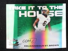 2018 Leaf Valiant Pre-Production Proof Green 1/1 Equanimeous St Brown 8d2