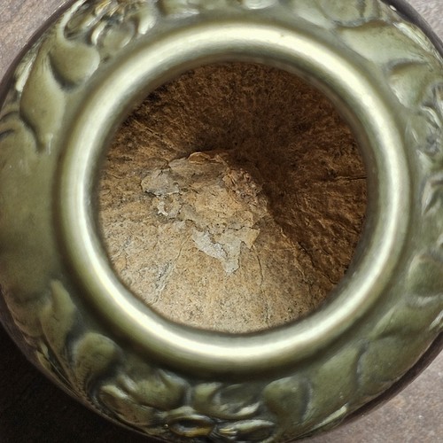 Alpaca Silver Argentina Yerba Mate Tea Gourd Antique, Vintage, 3-Footed ...