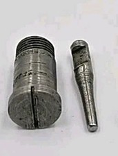 Antique Percussion Firearm Breech Plug With Matching Tapered Indexing Cross-pin