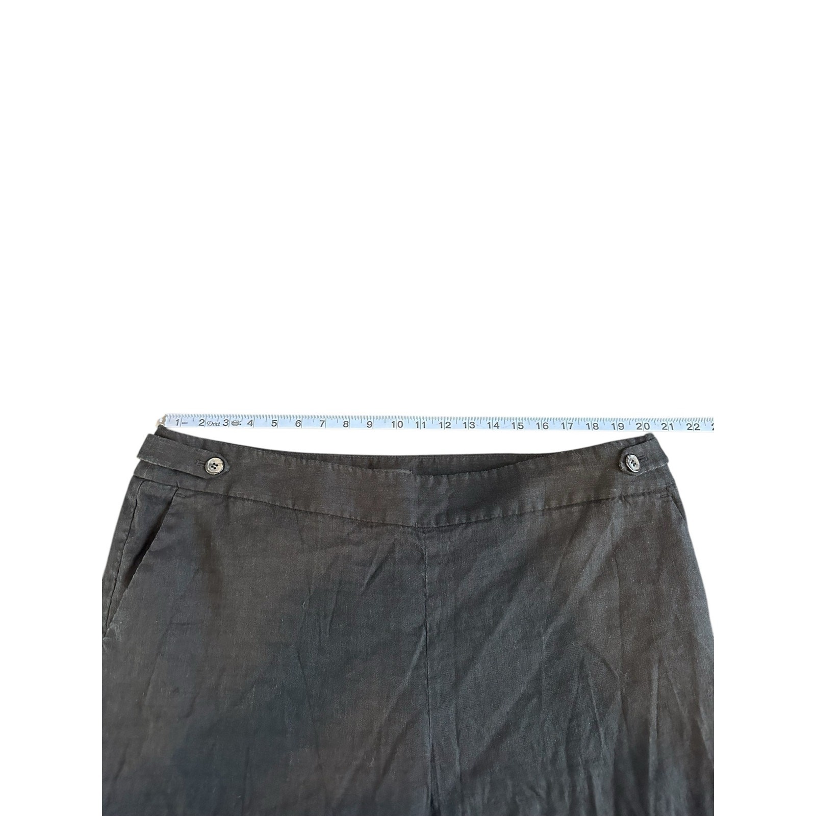 Talbots Black Basic Relaxed Langenlook Linen Blen… - image 8