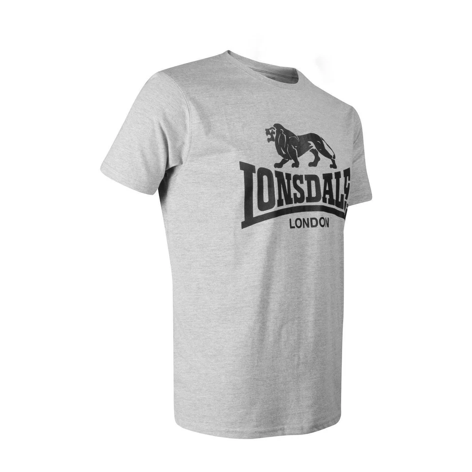 Lonsdale Herren T-Shirt Logo Steingrau XL - Sportlich & Stilvoll