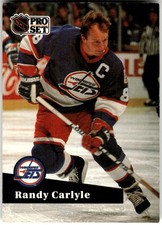 1991-92 Pro Set #273 Randy Carlyle Winnipeg Jets NHL Hockey