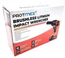 Protmex Brushless Motor Lithium Cordless Impact Wrenches - Alloy Gear
