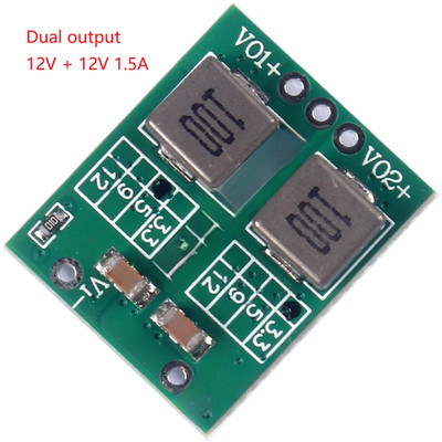 DC-DC Step Down Dual Output 3,3V 5V 9V 12V 1,5A 7V to 28V Input