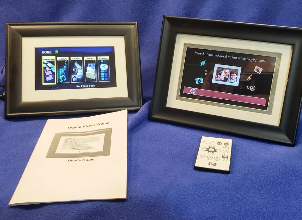 Pandigital PAN7001W01 & HP DF780a4 Digital 7" Frames USED WORKING Lot Of 2! - Image 4 of 4