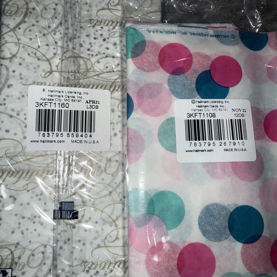 Hallmark Tissue Paper Lot of 22 Packs with 8 Sheets in each Pack Birthday NEW - Image 3 of 4
