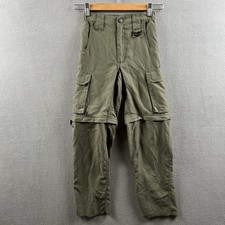 Boy Scouts of America Uniform Pants Youth Small Green Convertible Cargo Switch