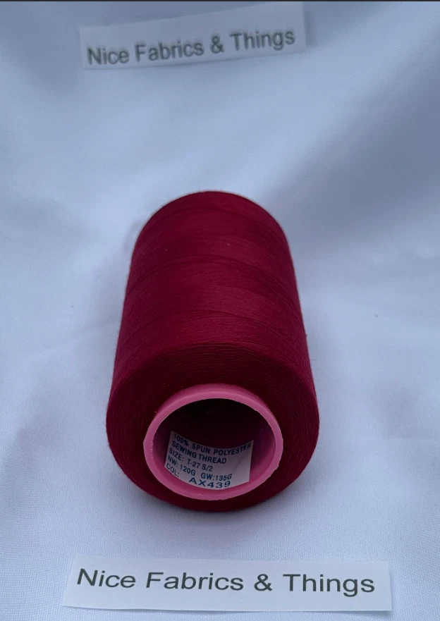 50 Spools - Red AX439 Multi Purpose Sewing Thread - Image 3 of 3